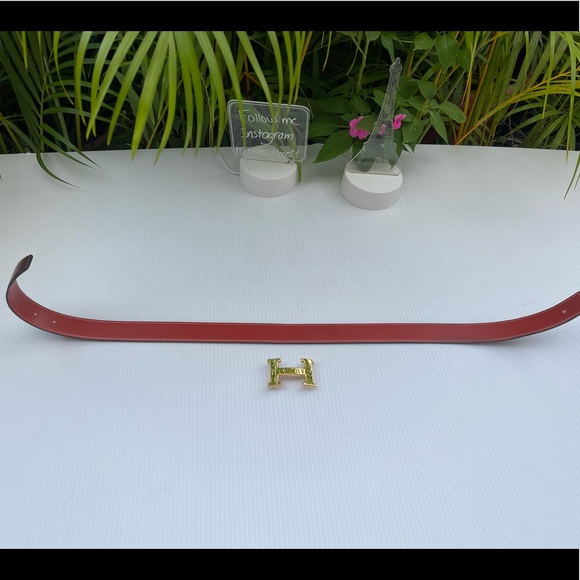 Hermès Belt Reversible browns Leather - Picture 11 of 12